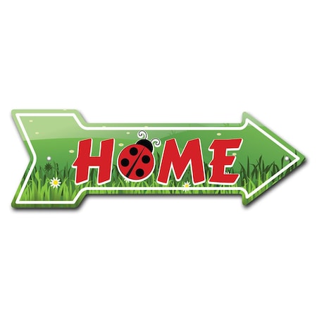 Home Arrow Sign Funny Home Decor 18in Wide